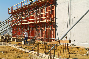 travaux beton construction chantier