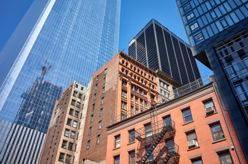 Fototapeta na wymiar New York City modern and historic architecture, USA.