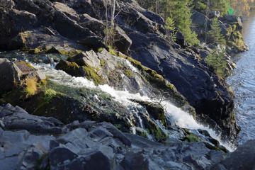 Waterfall Kivach, Karelia, Russia