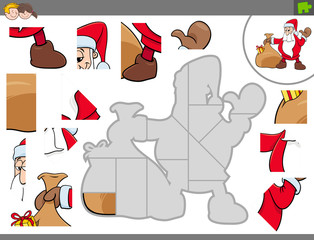 jigsaw puzzle game with Santa Claus
