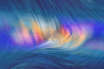 Abstract polar lights. Digital colorful illustration