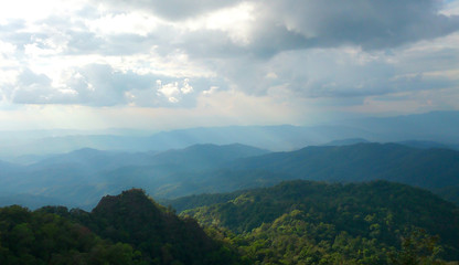 natural light beam in Chiang mai,Thailand