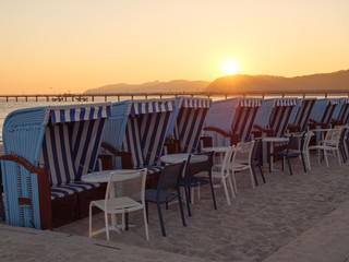 Am Strand von Binz auf Rügen