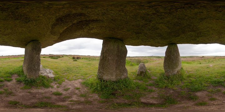 Under The Capstone At Lanyon Quoit, Cornwall, United Kingdom