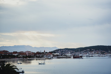 Fototapeta premium Bay Seget Donji, Trogir, Croatia, Dalmatia
