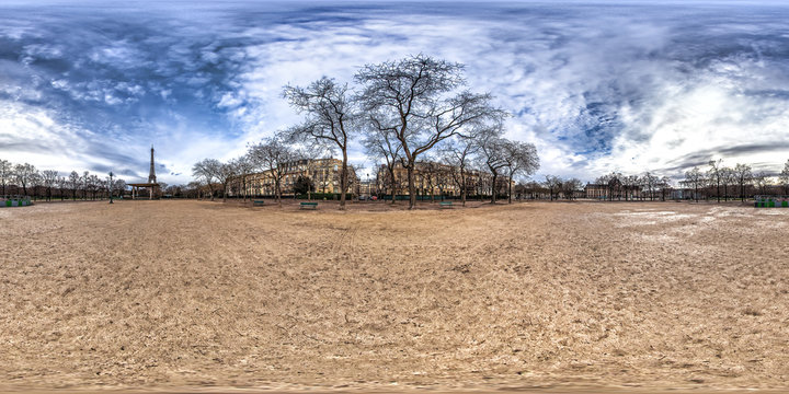 Champ De Mars Garden, Paris, France