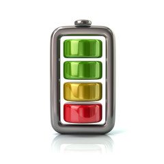 Battery icon 3d illustration