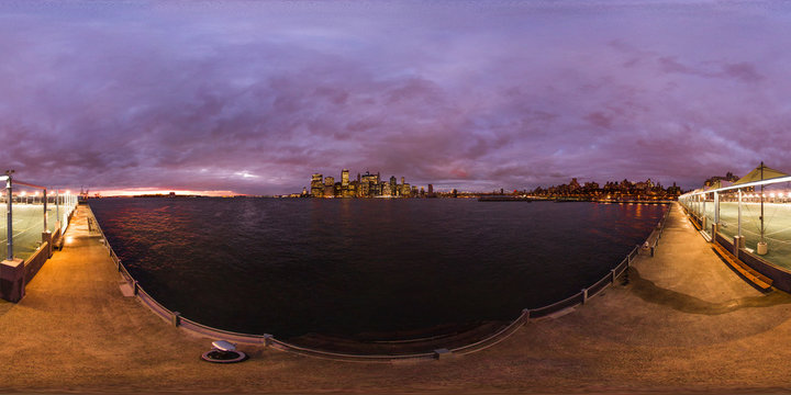 Manhattan Skyline From Brooklyn, New York City, United States