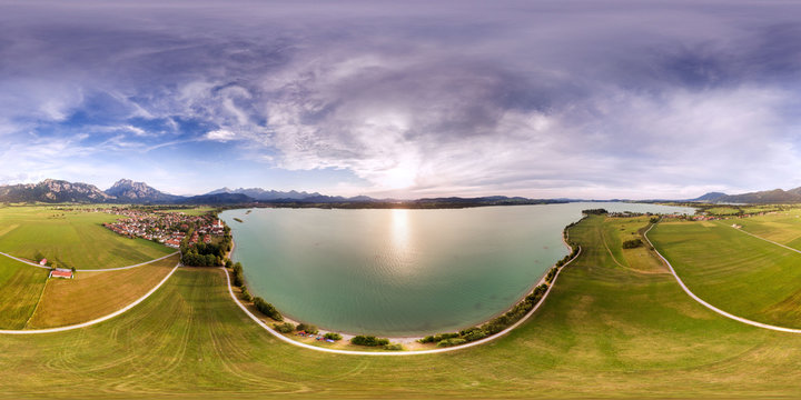 Forggensee Aerial View, Schwangau, Germany