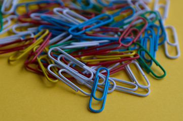 colorful paper clips