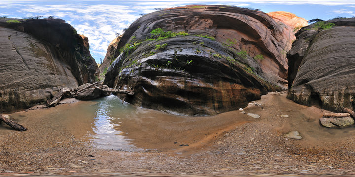 Virgin Narrows, Zion National Park, Springdale, Utah, United States