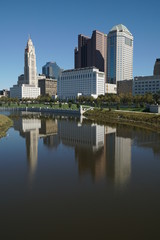Plakat Wolkenkratzer in Columbus, Ohio