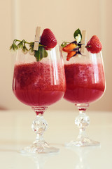 Fresh cocktail with ice