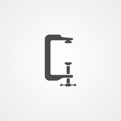 Clamp vector icon sign symbol