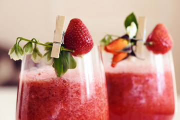Fresh cocktail with ice