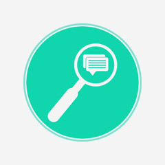 Search conversation vector icon sign symbol