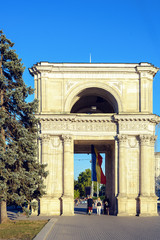 Obraz premium the triumphal arch of Chisinau