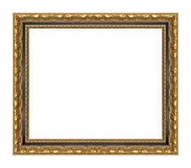 Fototapeta premium Golden frame for paintings, mirrors or photo 
