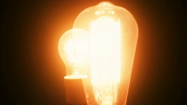 Two different exposure of light bulbs