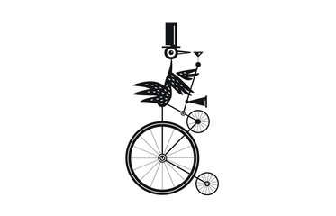 Funky Bird on a Unicycle  © James Strange