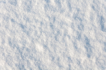 texture of a snowy background close-up