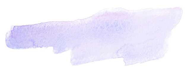 Obraz premium light blue watercolor stain. Element blank on a white background