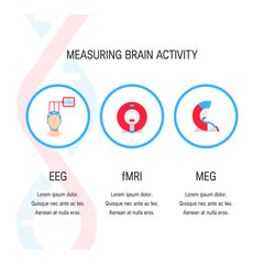 Brain tests vector icons