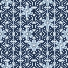 Seamless Abstract Japanese Geometric Pattern Asanoha. Optical Psychedelic Illusion. Wicker Structural Texture. Raster Illustration