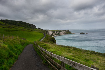 Landscape around Carrick-a-Rede Rope Bridge, Northern Ireland
