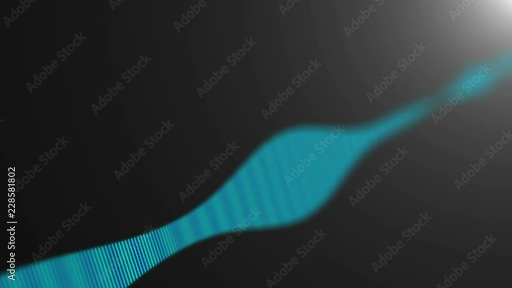 Poster dynamic audio waveform, equalizer, 3d rendering computer generated background