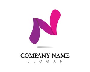 N Letter Logo Template