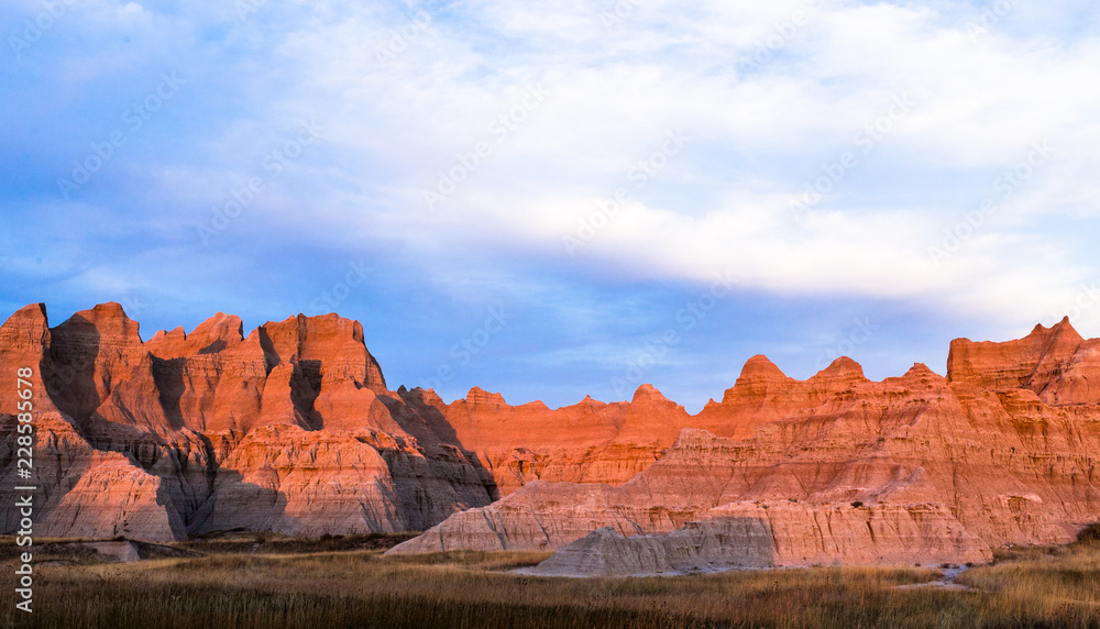 Wall mural Orange Mountains