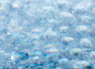 closeup Soap foam and bubbles background soap