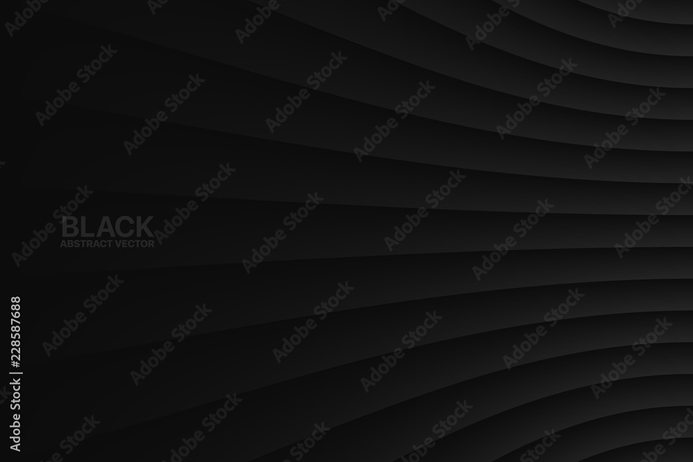 Poster black clear blank subtle geometrical vector abstract background. dark colorless empty surface. 3d co