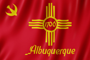 Flag of Albuquerque city, New Mexico (US)