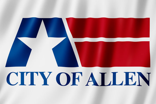 Flag of Allen city, Texas (US)
