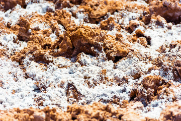 Desert texture, Atacama, Chile. Close-up.