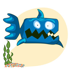 Angry, scared fish & weeds.
