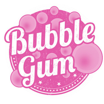 Bubble Gum Sign Or Stamp