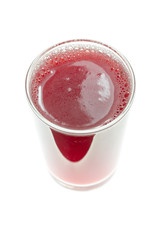 watermelon juice glass cup on a white background