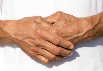 Fototapeta premium human hand during a prayer