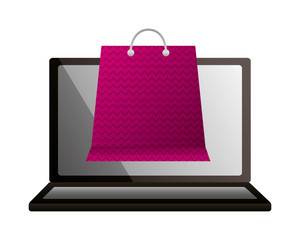 shopping online computer bag ecommerce