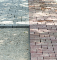 the curb, sidewalk, gravel, repair roads, repair of the surrounding grounds