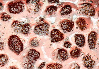 strawberry jam, food theme background