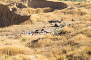 garbage dump in the desert