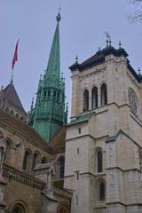Fototapeta na wymiar Catedral de Ginebra