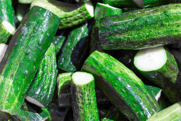 fresh green cucumbers for pickling