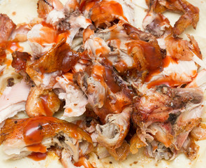 slices of fried chicken