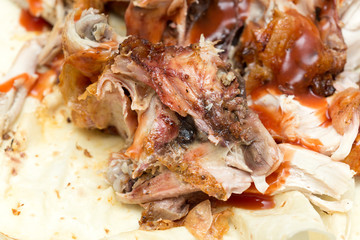 slices of fried chicken