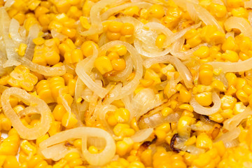 Corn salad onions
